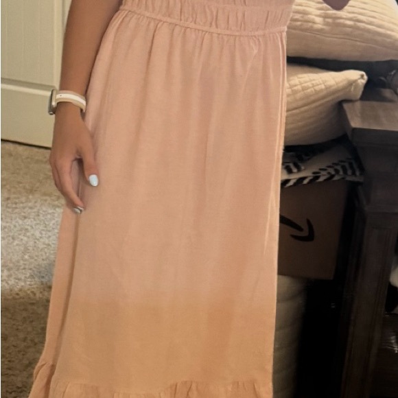 Dresses & Skirts - Peach / Light Coral midi dress
